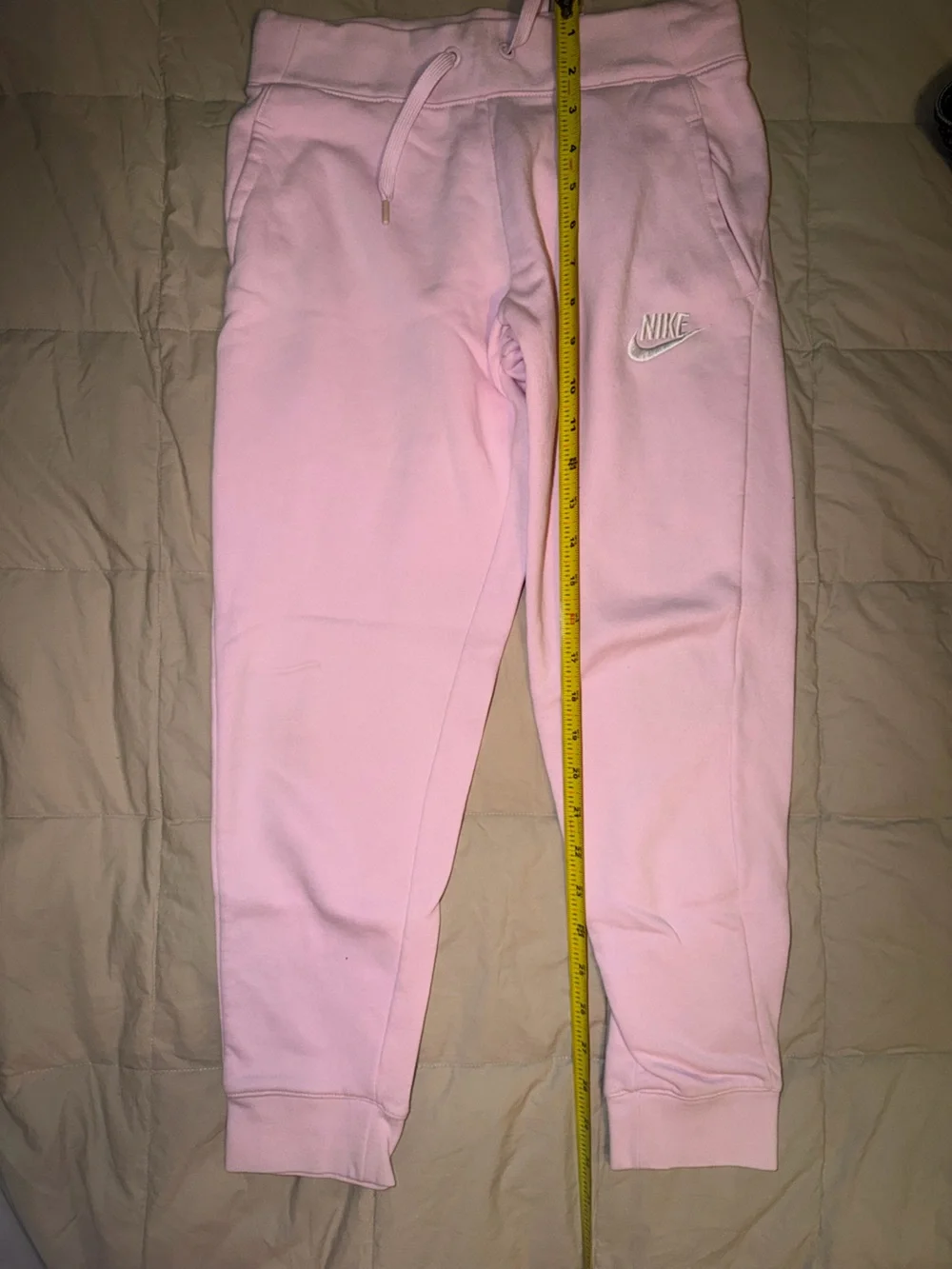 Nike Kids Light Pink Joggers with Embroidered Logo